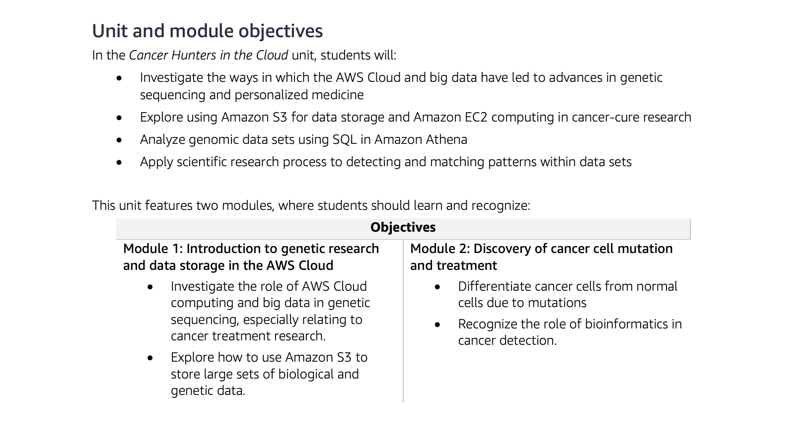 Cancer research datasheet, second page